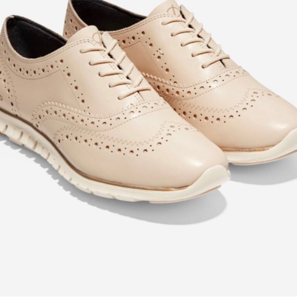Cole Haan Zero Grand Wingtip Oxford Leather Sand 8